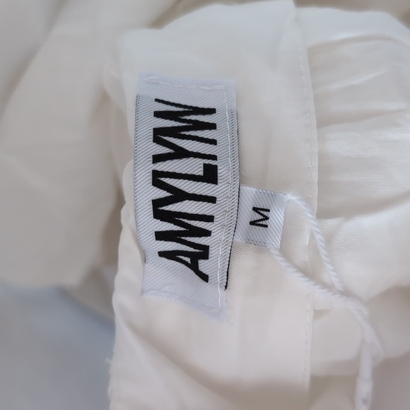 Amylynn - White Cotton Halter Marilyn Dress - M - Picture 5 of 6